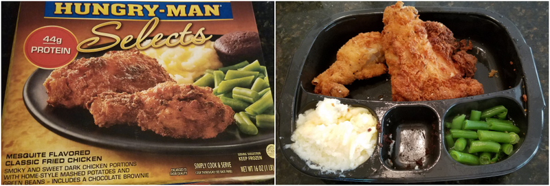 Oven-cooked version (right)